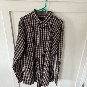 Pintlar Men's XL Plaid Western Dress Shirt NWT.